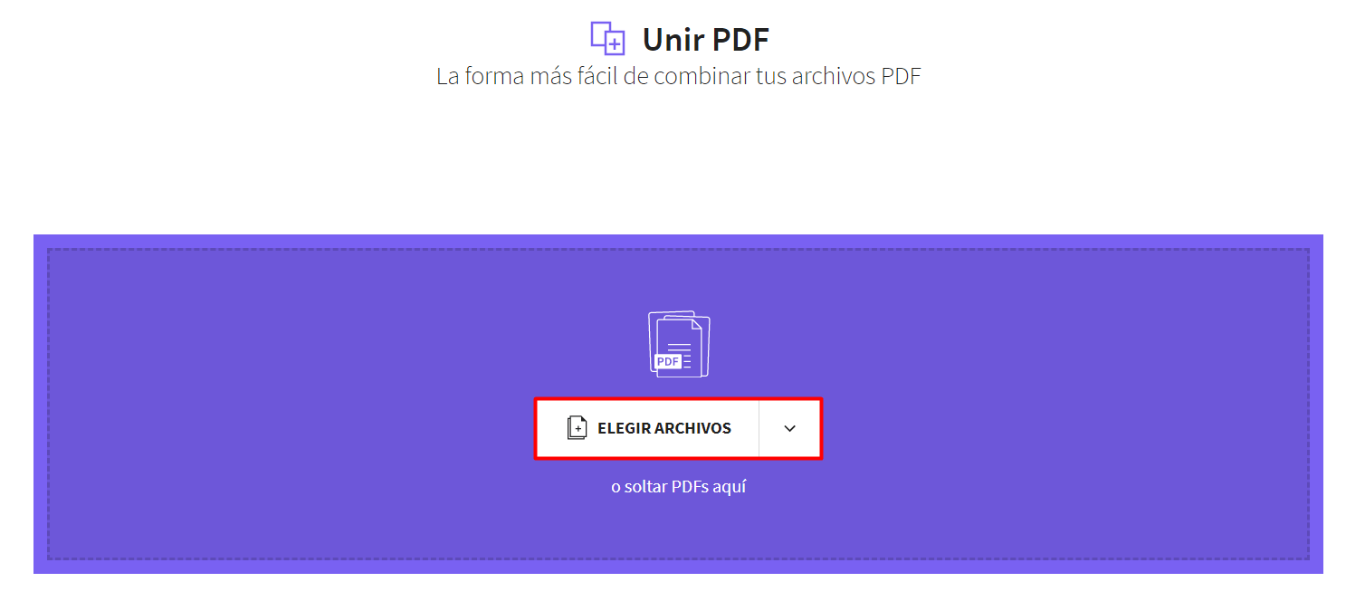 Unir Archivos PDF